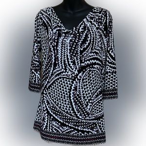 White House Black Market size Small drape neck tunic dress. EUC.